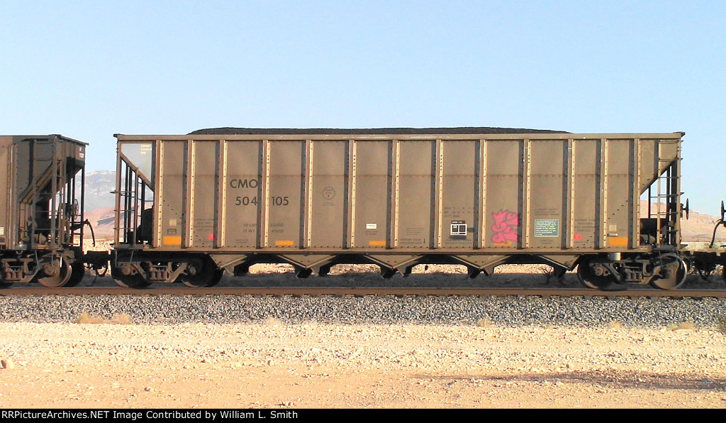 WB Loaded Coal Hooper Frt at Erie NV W-Pshr -22